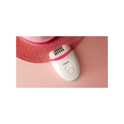 Philips Satinelle Essential Corded Compact Epilator - White/Pink (Photo: 4)